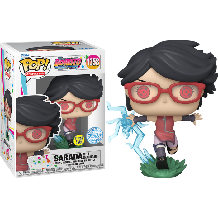 Boruto: Naruto Next Generations - Sarada with Sharingan Glow-in-the-Dark Pop! Vinyl Figure