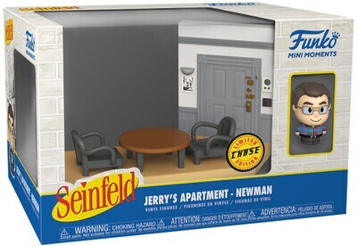 Seinfeld - Newman Chase with Jerry’s Apartment Diorama Mini Moments Vinyl Figure
