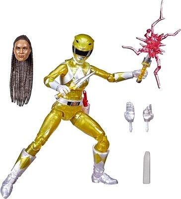 Power Rangers Mighty Morphin Metallic Yellow Ranger Lightning Collection - alternate product image 2