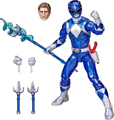 Power Rangers Mighty Morphin Metallic Blue Ranger Lightning Collection - alternate product image 2