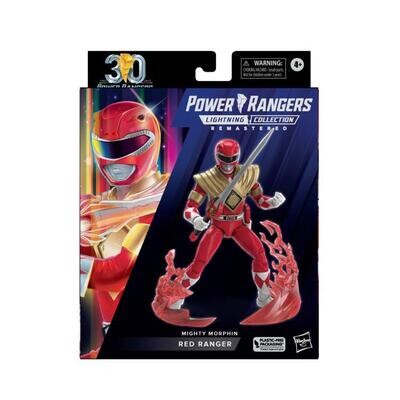 Mighty Morphin Power Rangers 30th Anniversary LIghtning Collection Remastered Red Ranger Figure (Box Damaged) - alternate