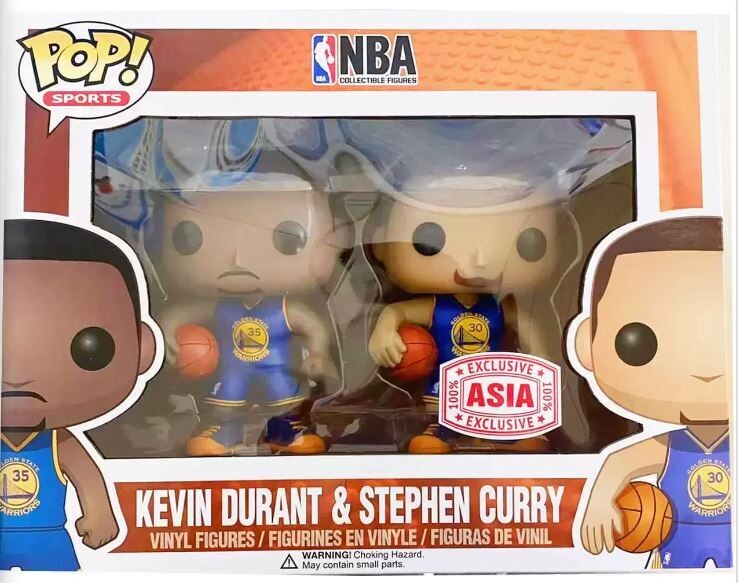 NBA Basketball -Warriors - Kevin Durant &amp; Stephen Curry 2 pack Pop! Vinyl Figure (Asia Exclusive)