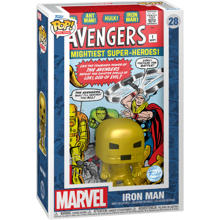 The Avengers - Iron Man Issue #1 Pop! Comic Covers Vinyl Figure