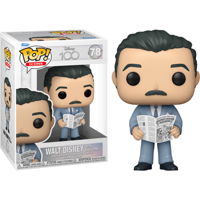 Disney 100th - Walt Disney with Magazine Pop! Vinyl Figure