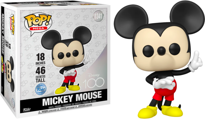 Disney 100th - Mickey Mouse Mega 18&quot; Pop! Vinyl Figure