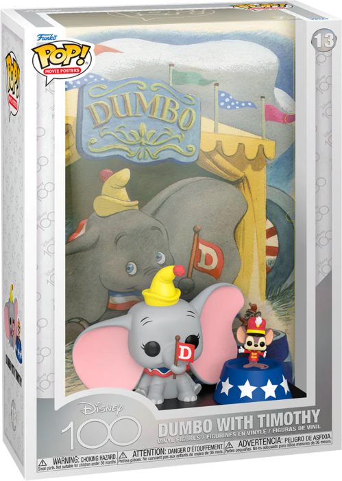 Dumbo (1941) - Dumbo with Timothy Disney 100th Pop! Movie Posters Vinyl Figure