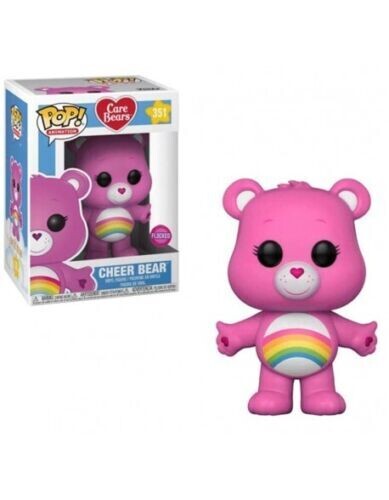 Care Bears - Cheer Bear Flocked Pop! Vinyl Figure