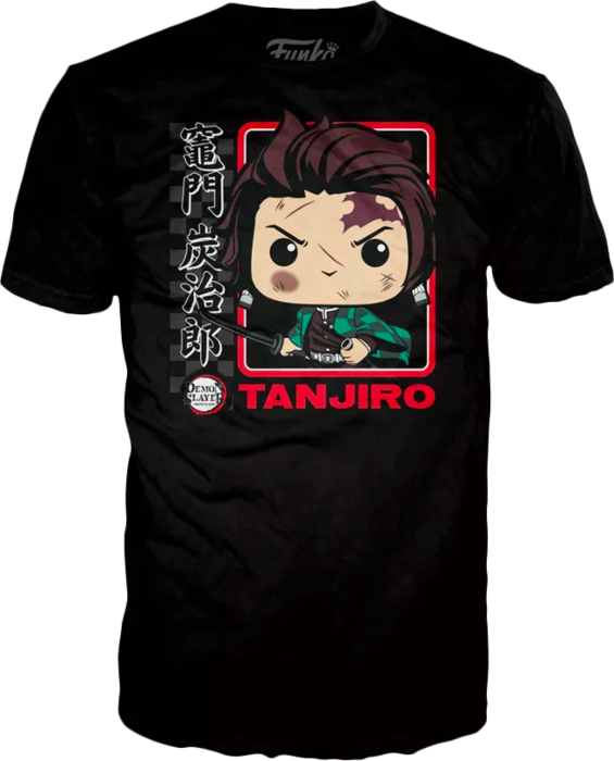 Funko Pop! T-Shirt Demon Slayer - Tanjiro Kamado T-Shirt Pop! Tees (Size M)