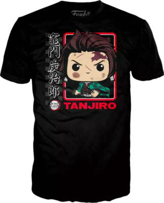 Funko Pop! T-Shirt Demon Slayer - Tanjiro Kamado T-Shirt Pop! Tees (Size M)