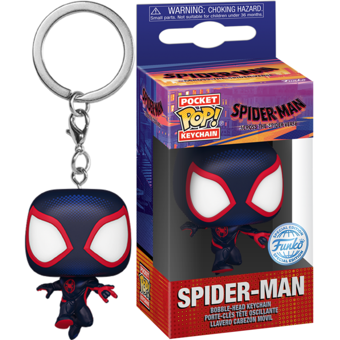 Spider-Man: Across the Spider-Verse (2023) - Miles Morales as Spider-Man (Thwip Hand) Pocket Pop! Vinyl Keychain
