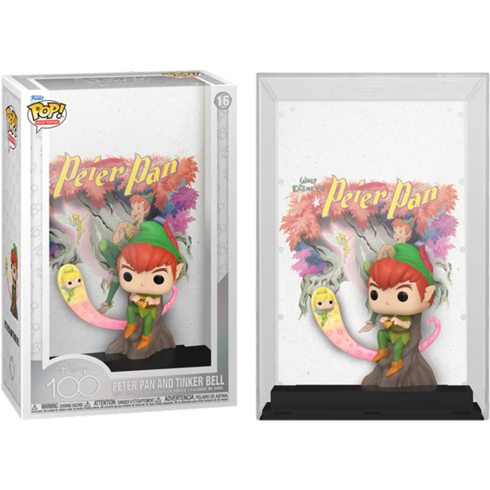 Disney - 100th Anniversary Peter Pan &amp; Tinker Bell Pop! Movie Poster Vinyl Figure