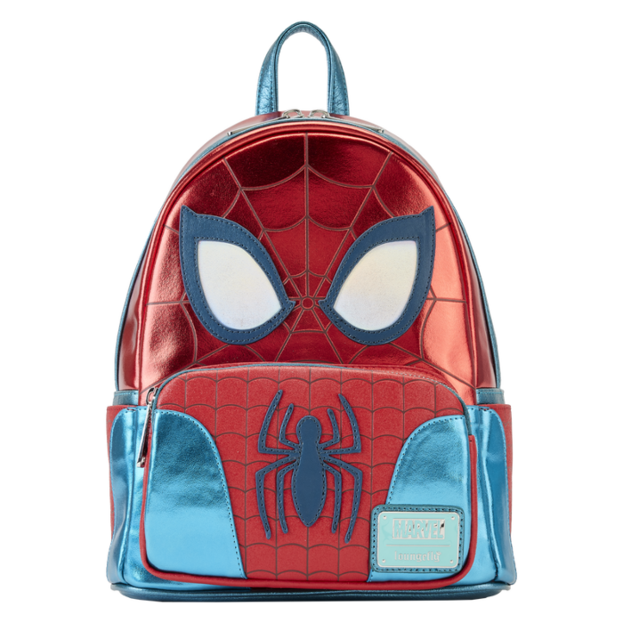 Spider-Man - Metallic Cosplay 10” Faux Leather Mini Backpack