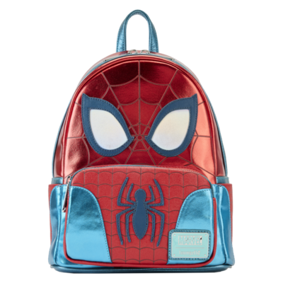 Spider-Man - Metallic Cosplay 10” Faux Leather Mini Backpack