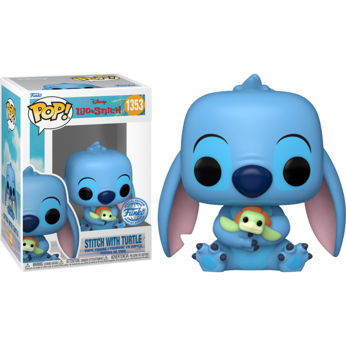 Lilo &amp; Stitch - Stitch with Turtle Pop! Vinyl Figure