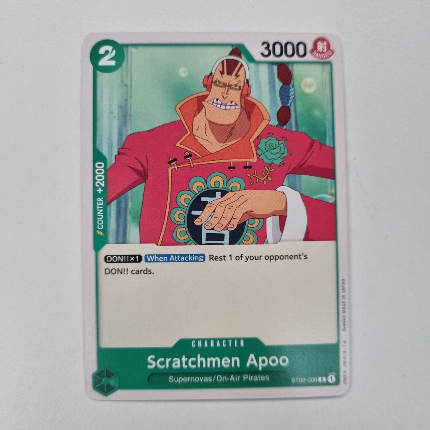 One Piece Card- Scratchmen Apoo ST02-008