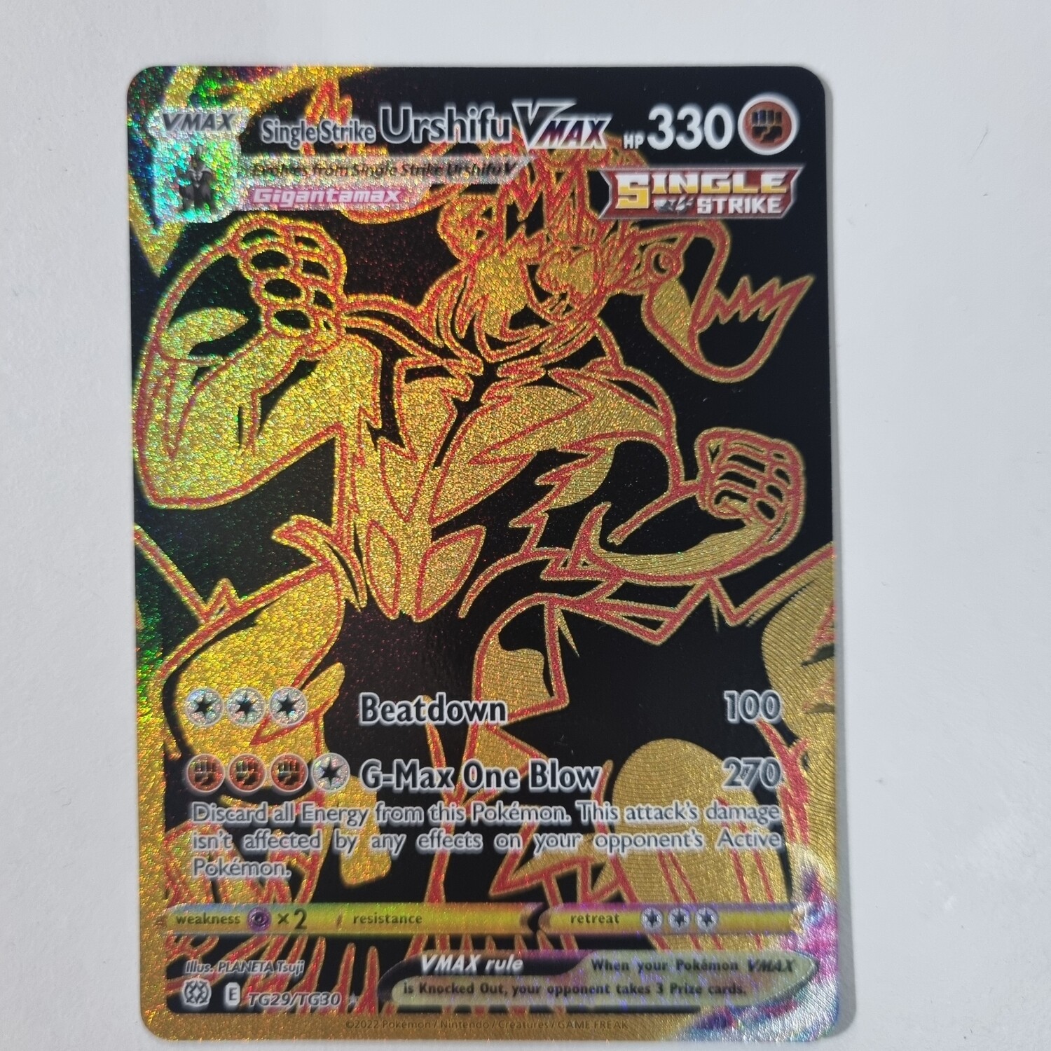 Pokemon Card- Single Strike Urshifu Vmax Ultra Rare Holo