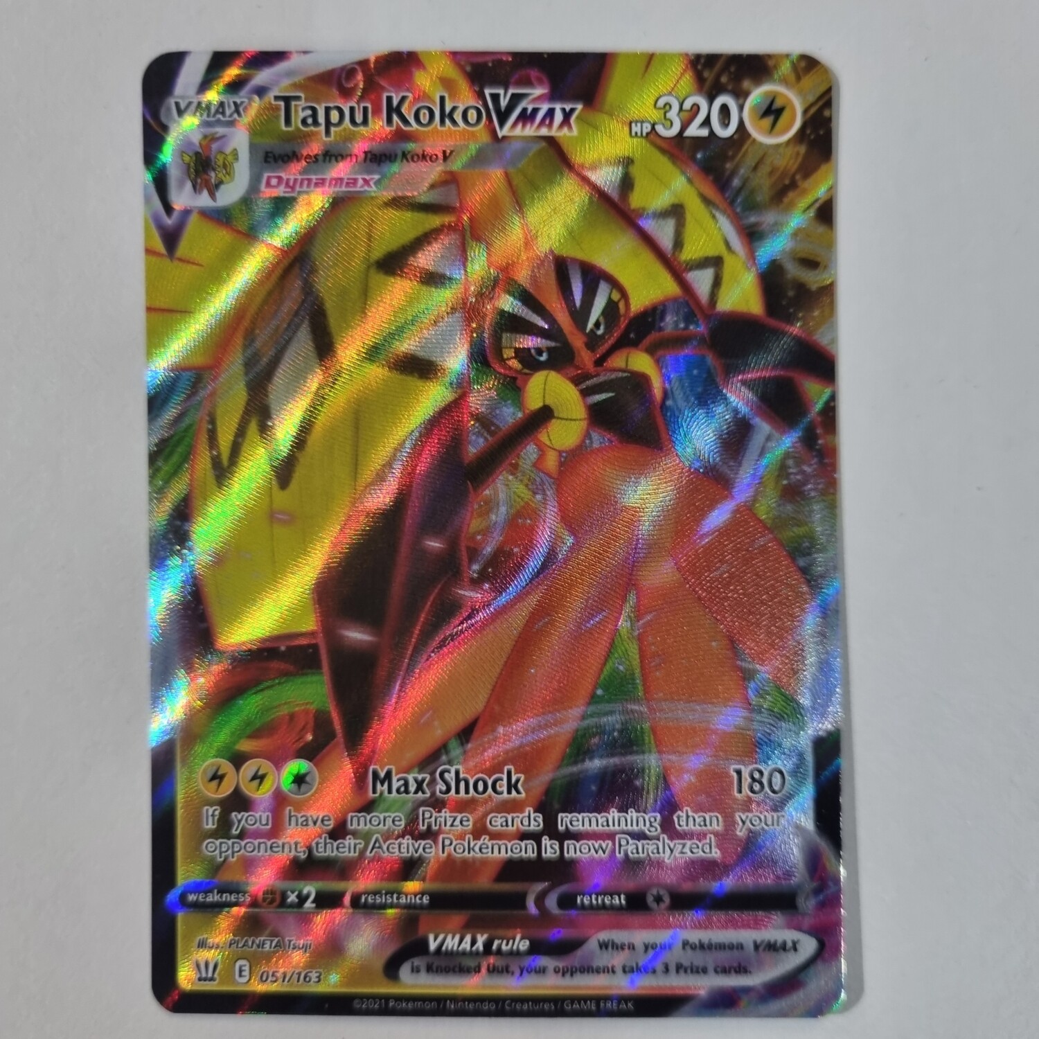 Pokemon Card- Tapu Koko Vmax