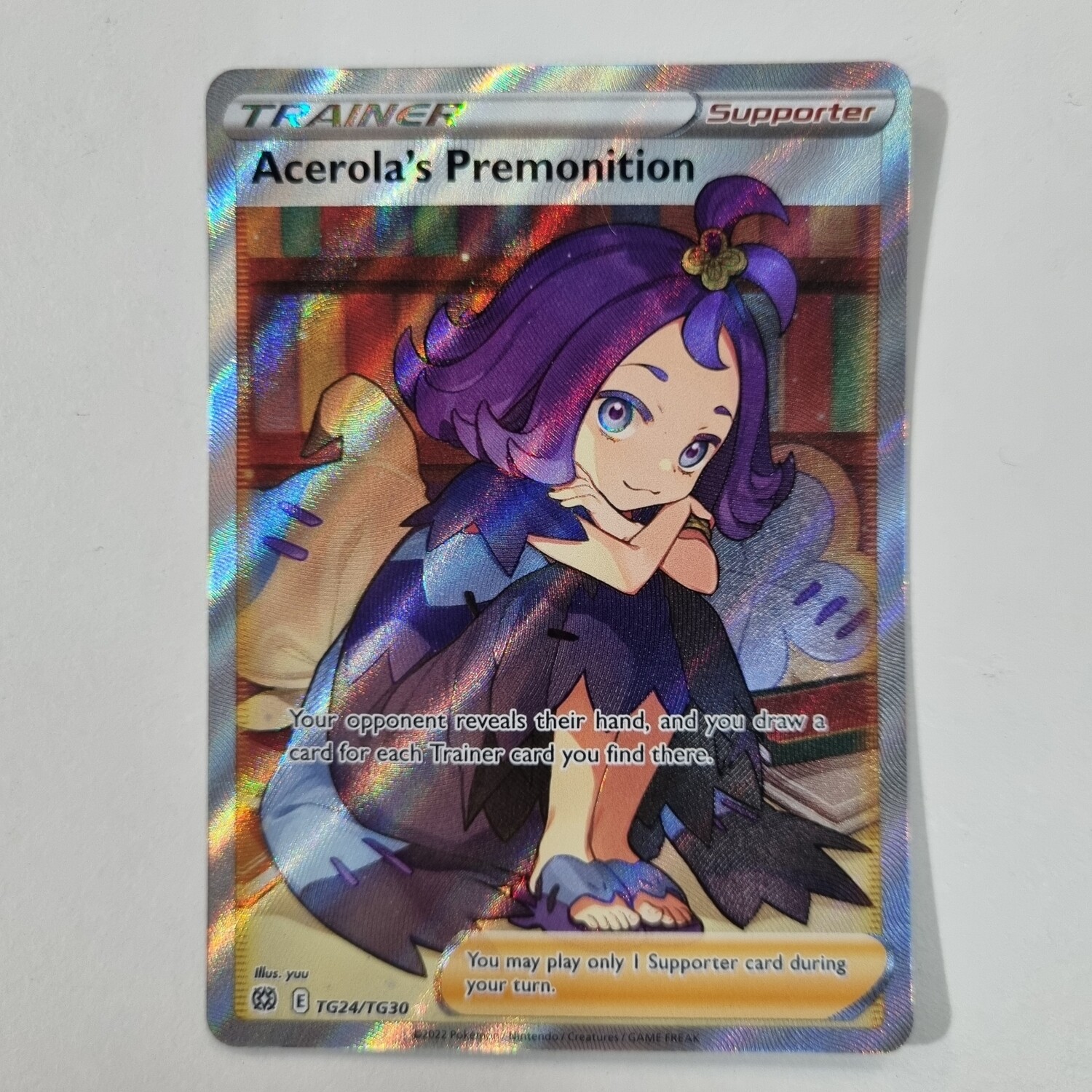 Pokemon Card- Trainer Acerola&#39;s Premonition TG24/TG30