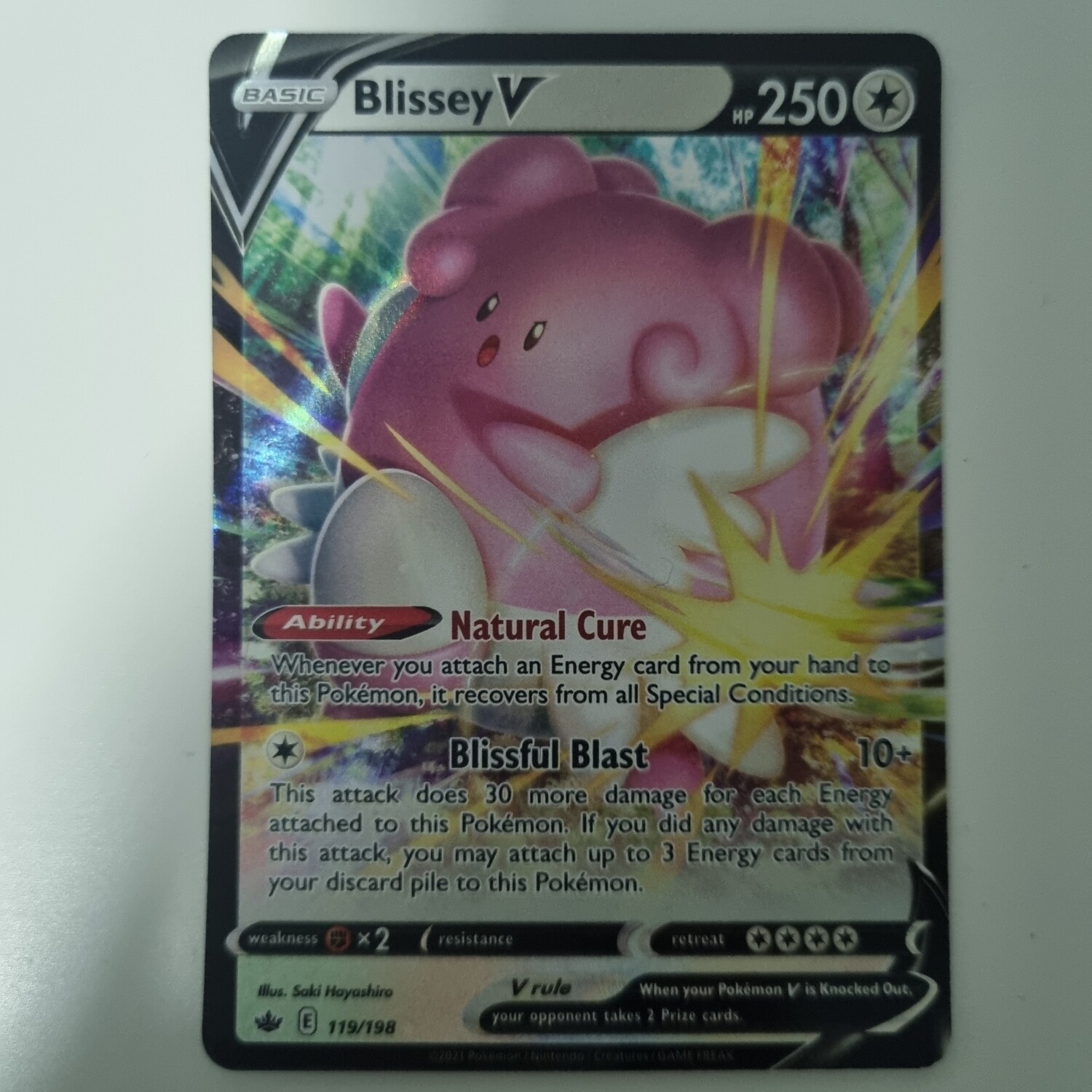Pokemon Card- Blissey V 119/198 (A)