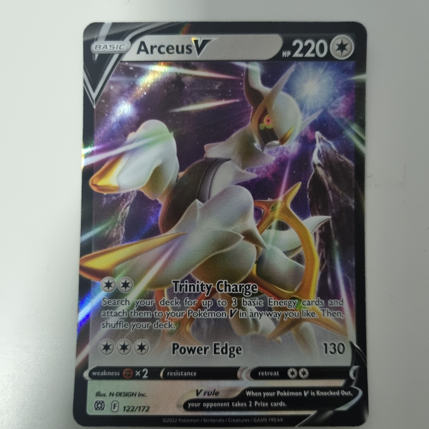 Pokemon Card- Arceus V 122/172