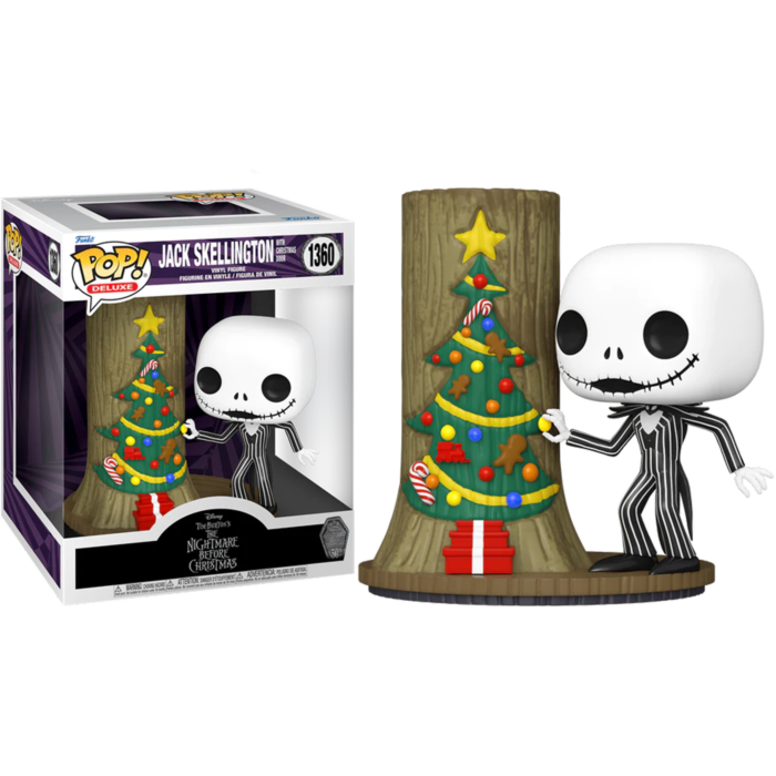 The Nightmare Before Christmas 30th Anniversary - Jack Skellington with Christmas Door Deluxe Pop! Vinyl Figure