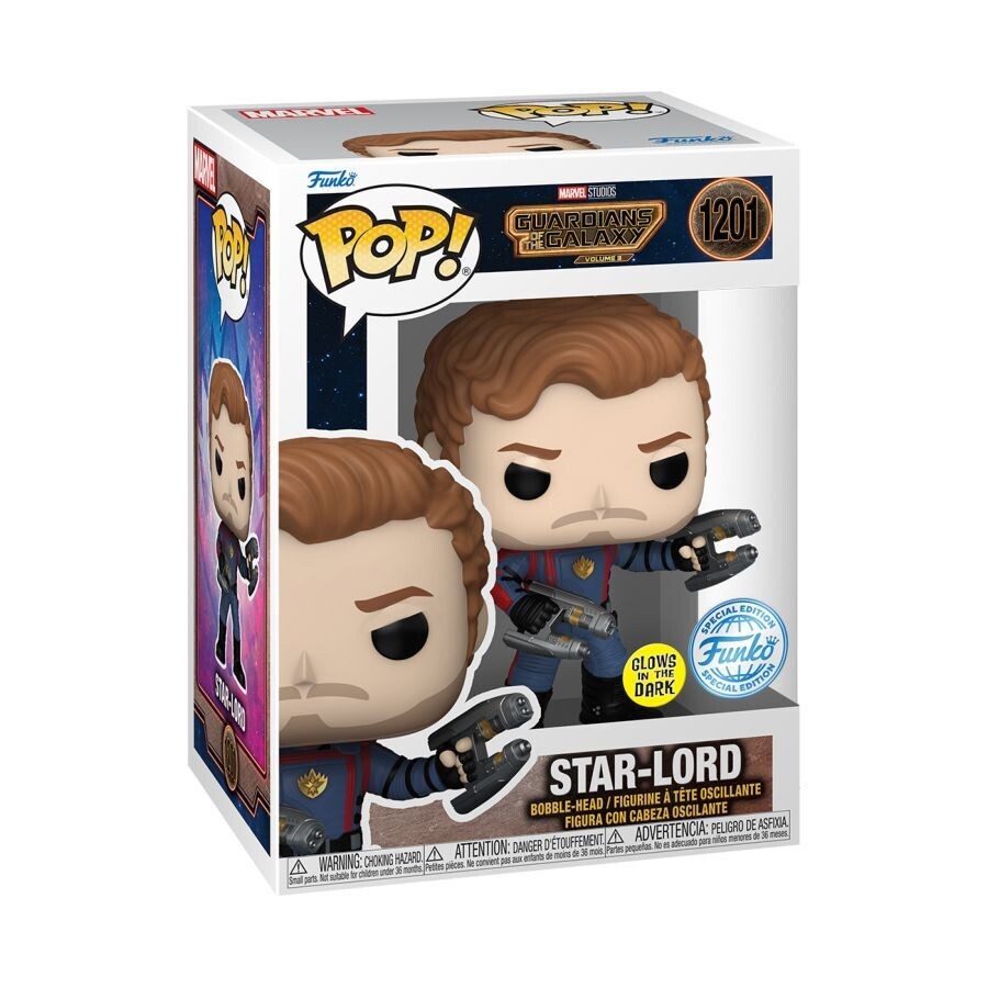 Guardians of the Galaxy: Volume 3 - Star Lord Glow Pop! Vinyl Figure