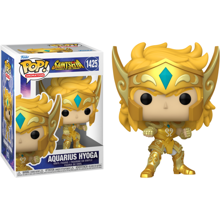 Pre-Order: Saint Seiya: Knights of the Zodiac - Aquarius Hyoga in Gold Suit Pop! Vinyl Figure