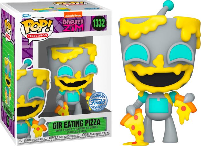 Invader Zim - GIR Eating Pizza Pop! Vinyl Figure
