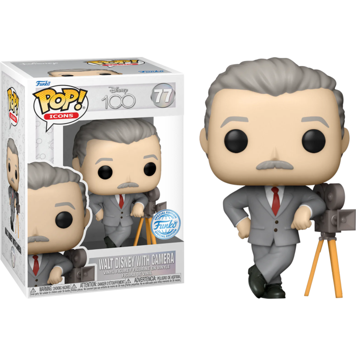Disney 100th - Walt Disney with Camera Pop! Vinyl Figure