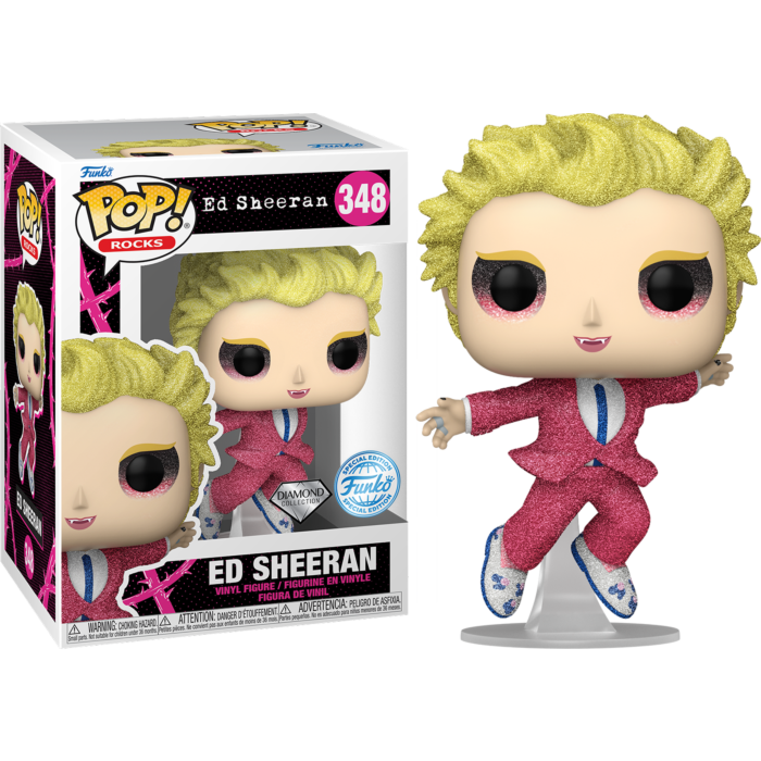 Ed Sheeran - Ed Sheeran in Pink Suit Diamond Glitter Pop! Vinyl Figure