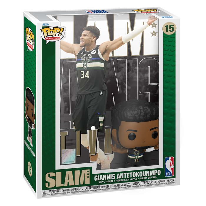 NBA Basketball - Giannis Antetokounmpo SLAM Pop! Magazine Cover Vinyl Figure