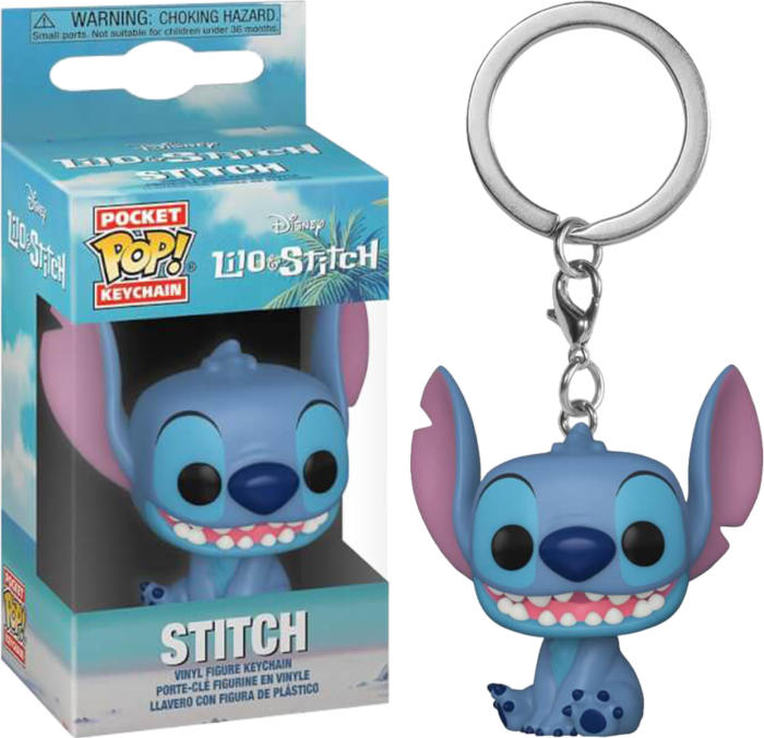 Lilo &amp; Stitch - Stitch Seated Pocket Pop! Vinyl Keychain