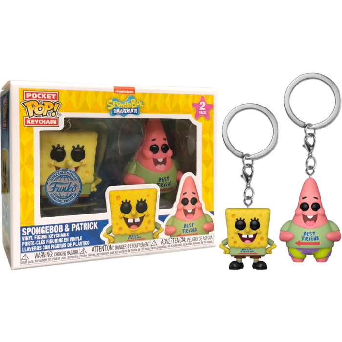 SpongeBob Squarepants - Best Friends Pop! Vinyl Figure Keychain 2-Pack