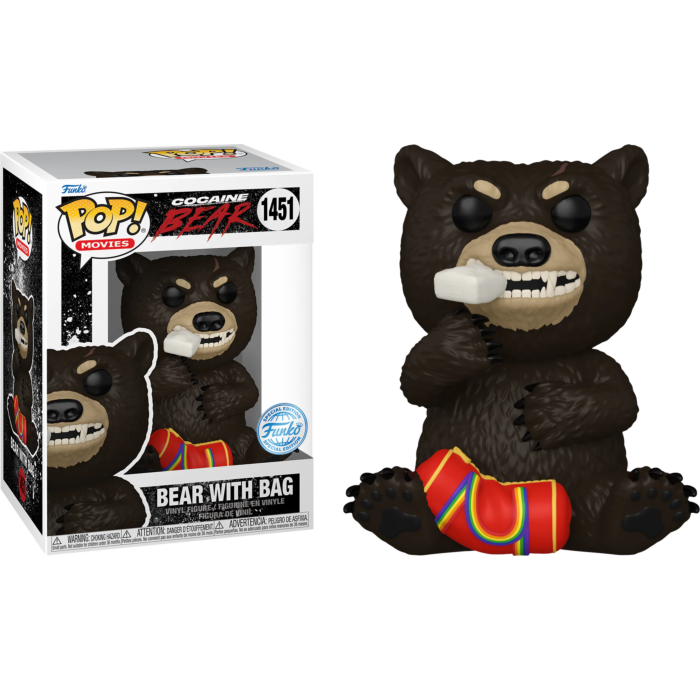 Cocaine Bear - Bear with Bag Pop! Vinyl Figure
