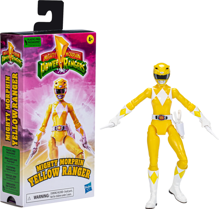 Mighty Morphin Power Rangers - Yellow Ranger Retro VHS 6” Scale Action Figure