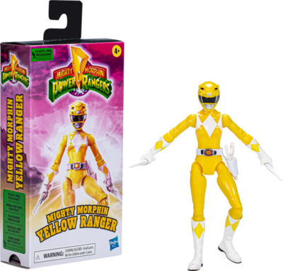 Mighty Morphin Power Rangers - Yellow Ranger Retro VHS 6” Scale Action Figure