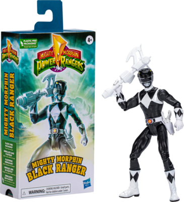 Mighty Morphin Power Rangers - Black Ranger Retro VHS 6” Scale Action Figure