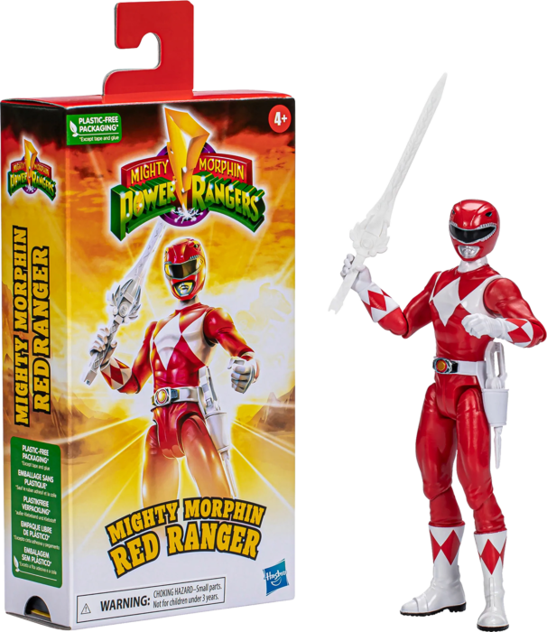 Mighty Morphin Power Rangers - Red Ranger Retro VHS 6” Scale Action Figure