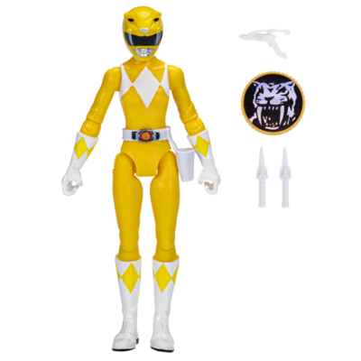 Mighty Morphin Power Rangers - Yellow Ranger Retro VHS 6” Scale Action Figure - alternate product image 2