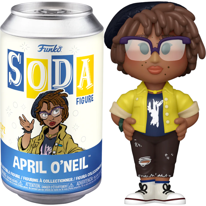 Pre-Order: Teenage Mutant Ninja Turtles: Mutant Mayhem - April O&#39;Neil Vinyl SODA Figure in Collector Can