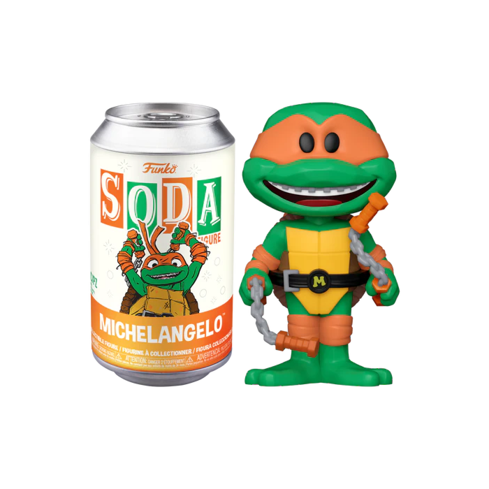 Teenage Mutant Ninja Turtles: Mutant Mayhem - Michelangelo Vinyl SODA Figure in Collector Can