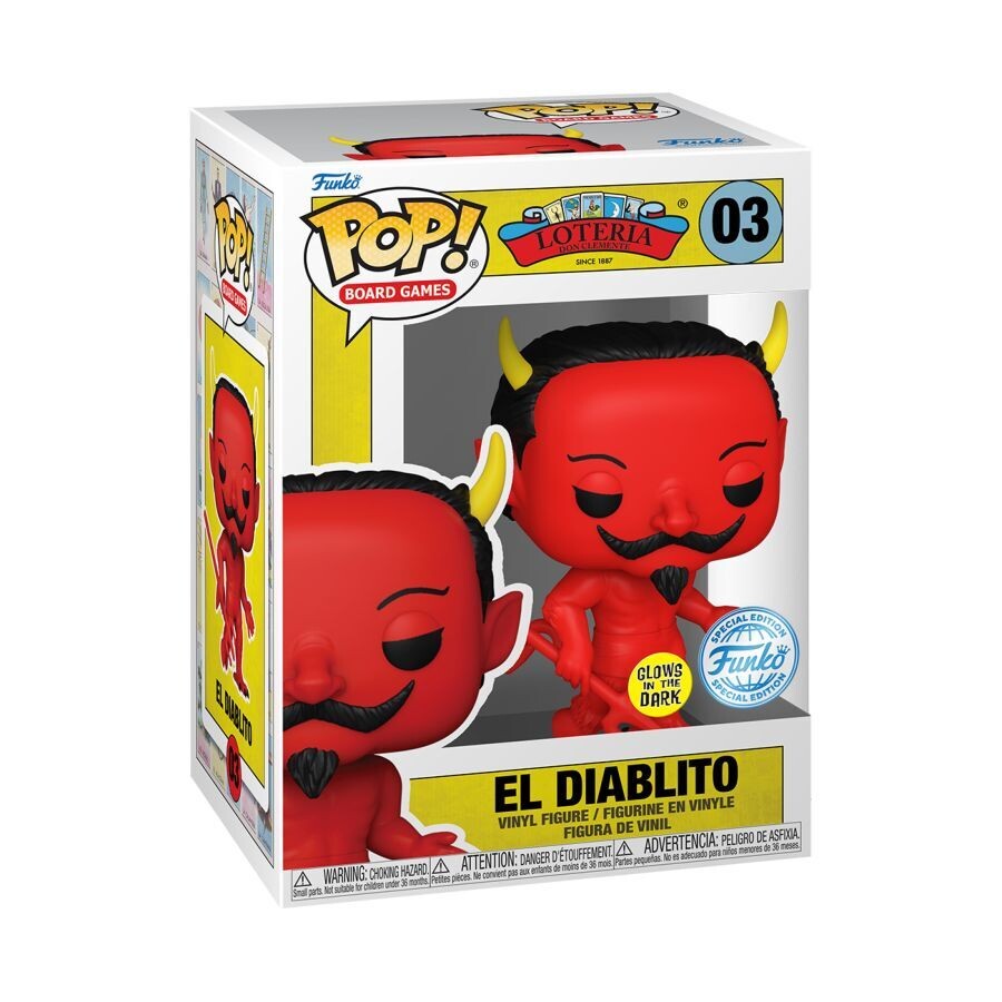 Loteria - El Diablito Glow Pop! Vinyl Figure