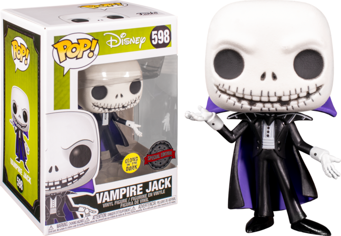 The Nightmare Before Christmas - Vampire Jack Glow in the Dark Pop! Vinyl Figure
