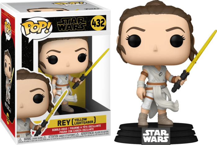 Star Wars Episode IX: The Rise Of Skywalker - Rey with Yellow Lightsaber Pop! Vinyl Figure