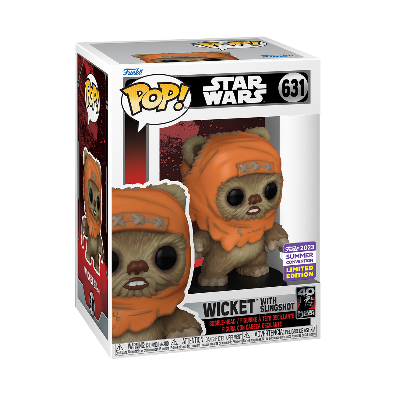Star Wars - Wicket w/Slingshot Pop! Vinyl Figure