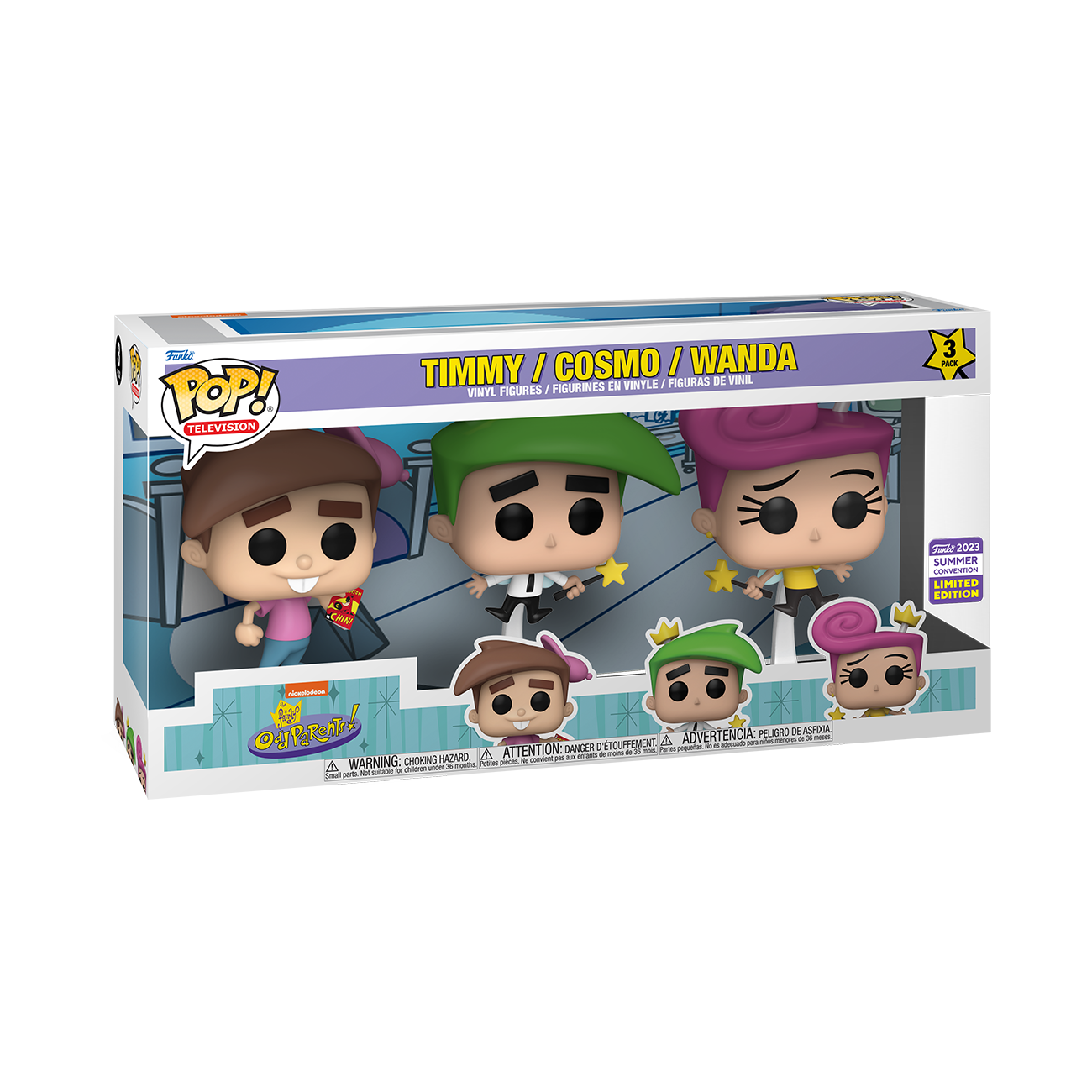 Fairly Odd Parents - Cosmo With Friends Pop! 3-Pack Vinyl Figure