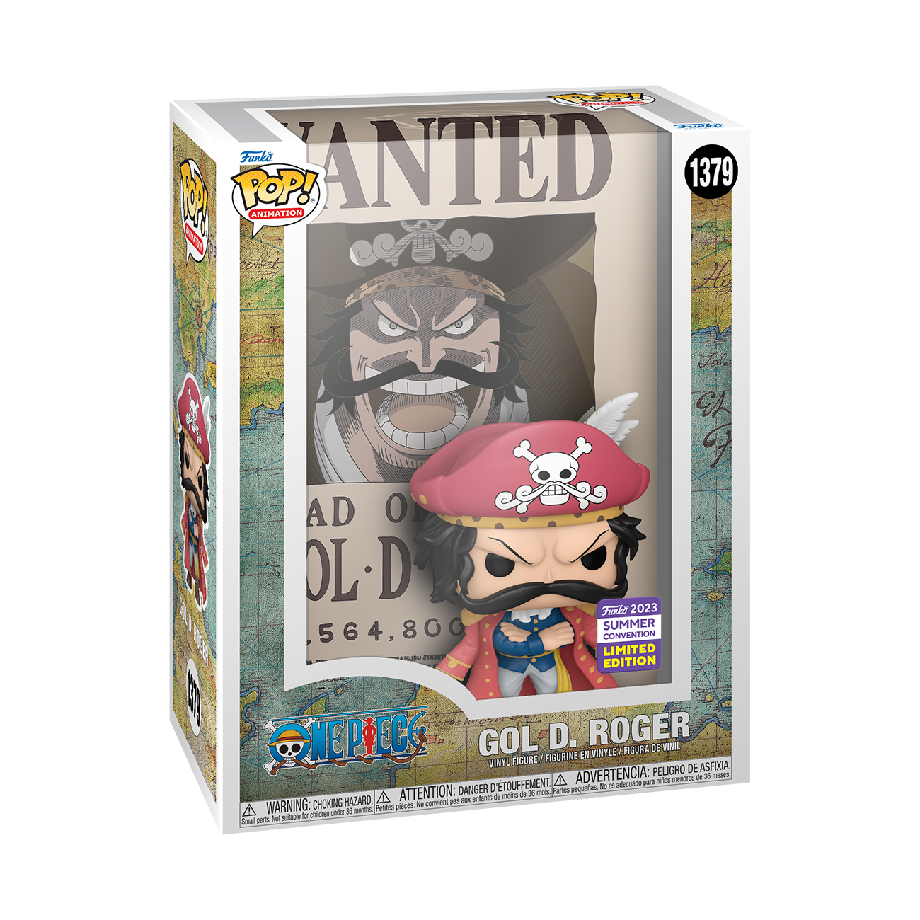 One Piece - Gol D Rogers Wanted Pop! Cover Pop! Vinyl Figure