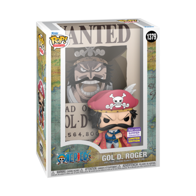 One Piece - Gol D Rogers Wanted Pop! Cover Pop! Vinyl Figure