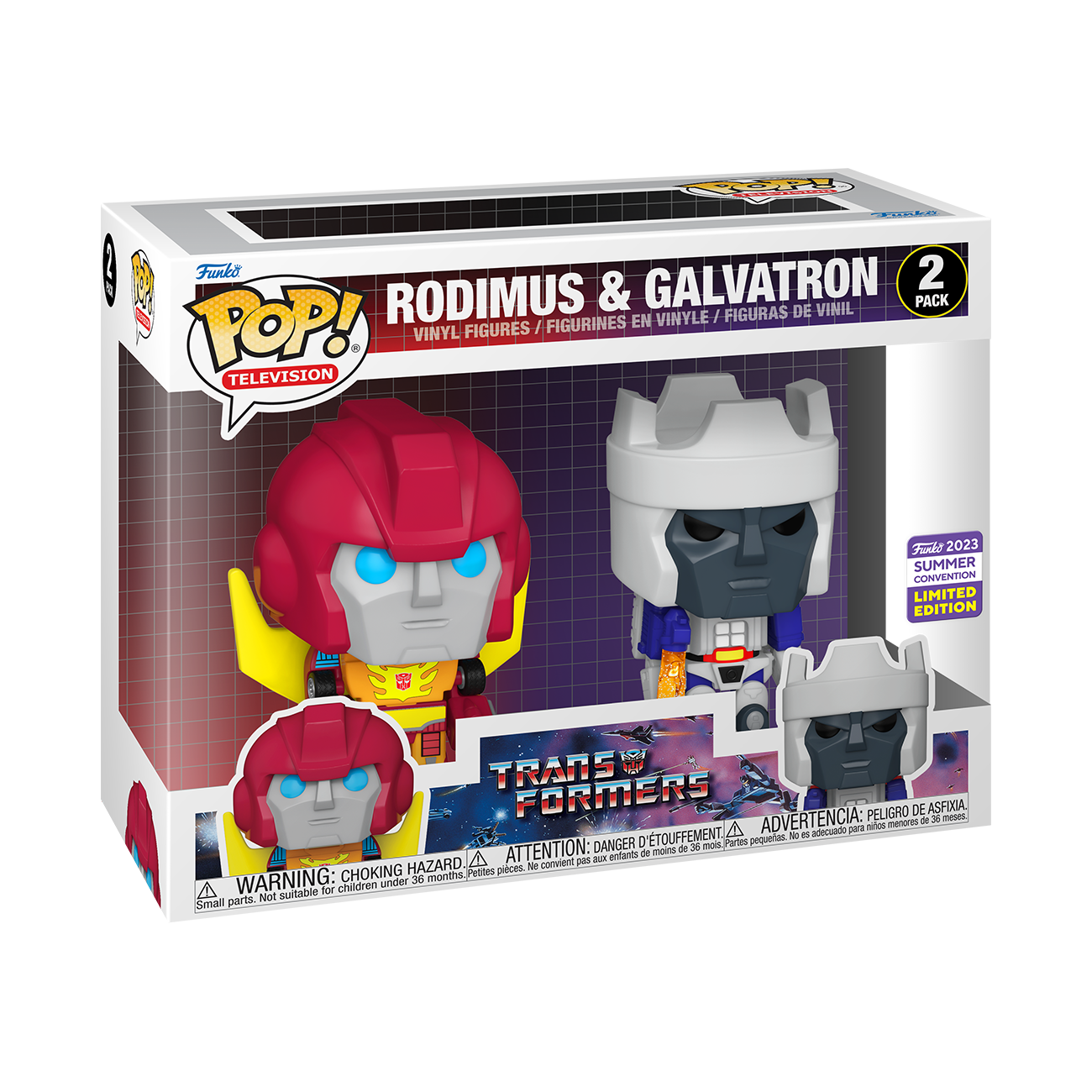 Transformers - Rodimus &amp; Galvatron 2-Pack Pop! Vinyl Figure