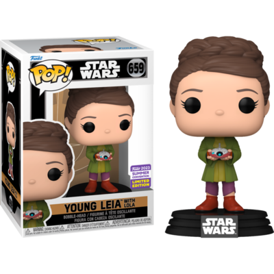 Star Wars: Obi-Wan Kenobi - Young Leia with Lola Pop! Vinyl Figure (2023 Summer Convention Exclusive)